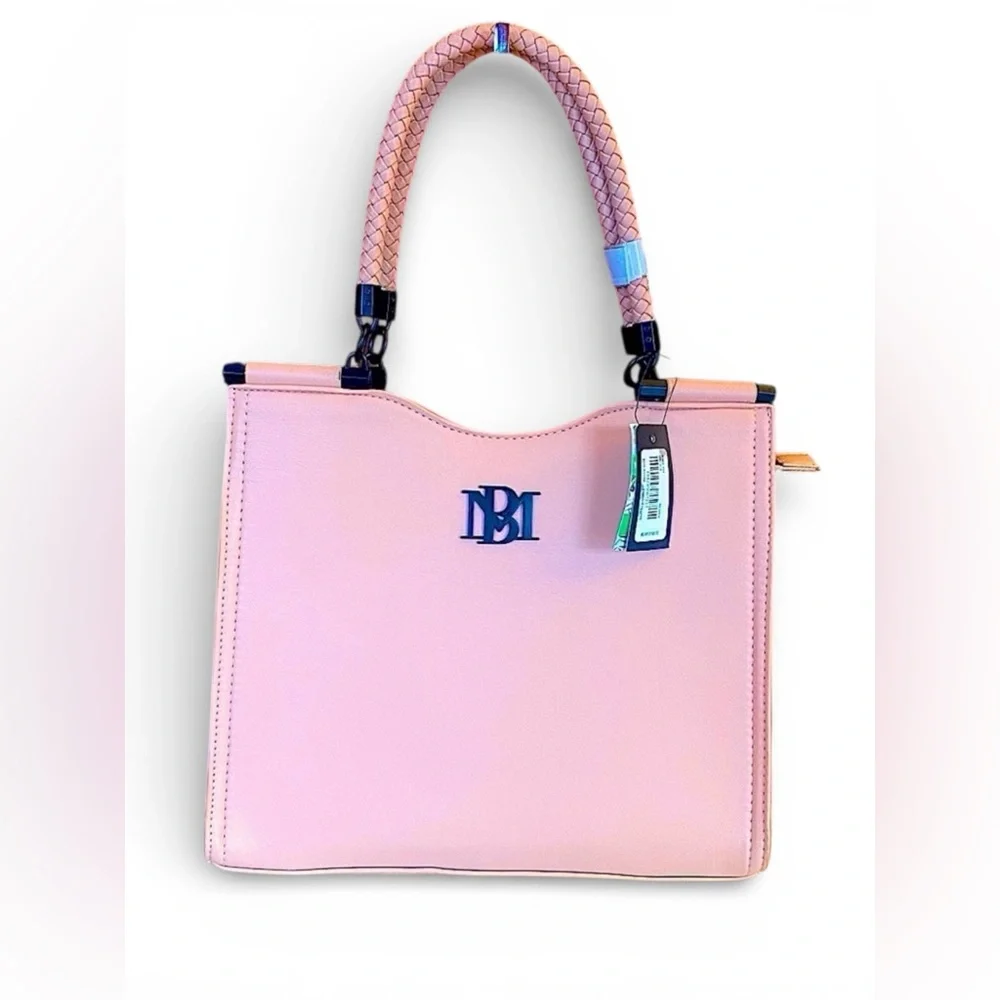 BADGLEY MISCHKA Pink Vegan Leather Crossbody Satchel, NWT